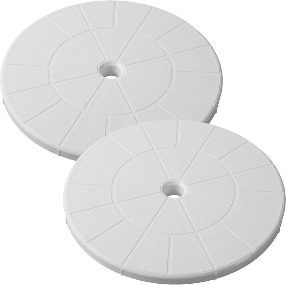2PK White AR-PRO 9" Swimming Pool Spa Skimmer Cover Universal Round Lid Cover